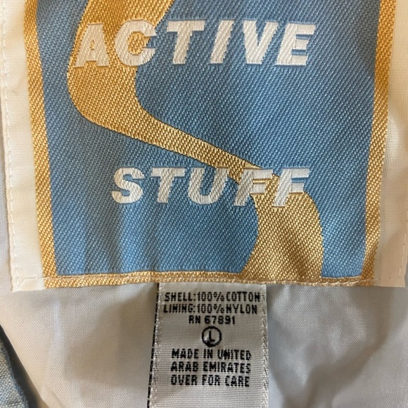 Vintage Active Stuff Cotton Semi Denim Patchwork Vest - Picture 16 of 16